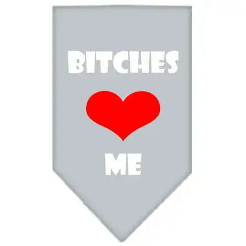 Bitches-Love-Me-Screen-Print-Bandana-Grey-Large-GreatEagleInc-319216773