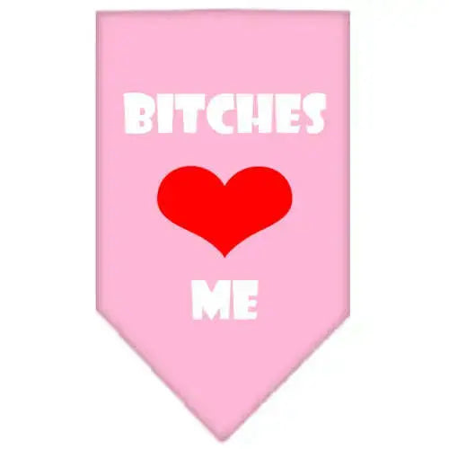 Bitches-Love-Me-Screen-Print-Bandana-Light-Pink-Large-GreatEagleInc-333923654