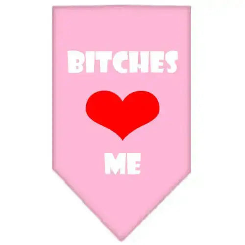 Bitches-Love-Me-Screen-Print-Bandana-Light-Pink-Small-GreatEagleInc-318552420