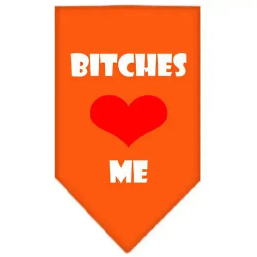 Bitches-Love-Me-Screen-Print-Bandana-Orange-Large-GreatEagleInc-318670238
