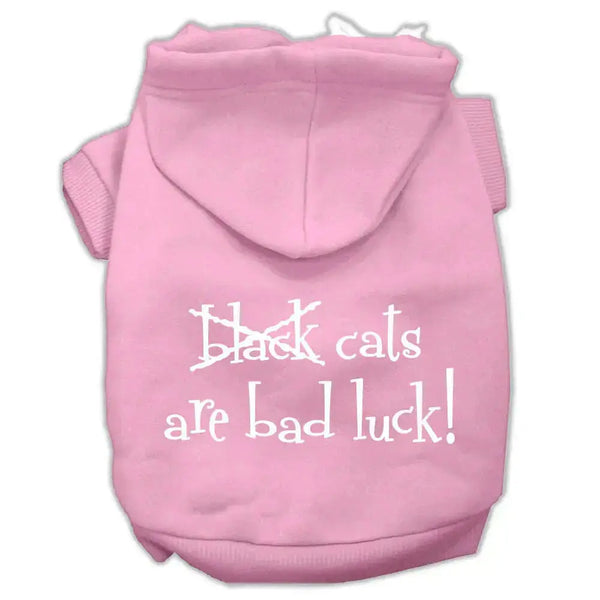 Black-Cats-Are-Bad-Luck-Screen-Print-Pet-Hoodies-Light-Pink-Size-S-GreatEagleInc-319894270