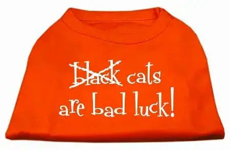 Black-Cats-Are-Bad-Luck-Screen-Print-Shirt-Orange-Xxl-GreatEagleInc-319012371