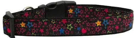 Black-Star-Nylon-Ribbon-Collars-Medium-GreatEagleInc-318568329