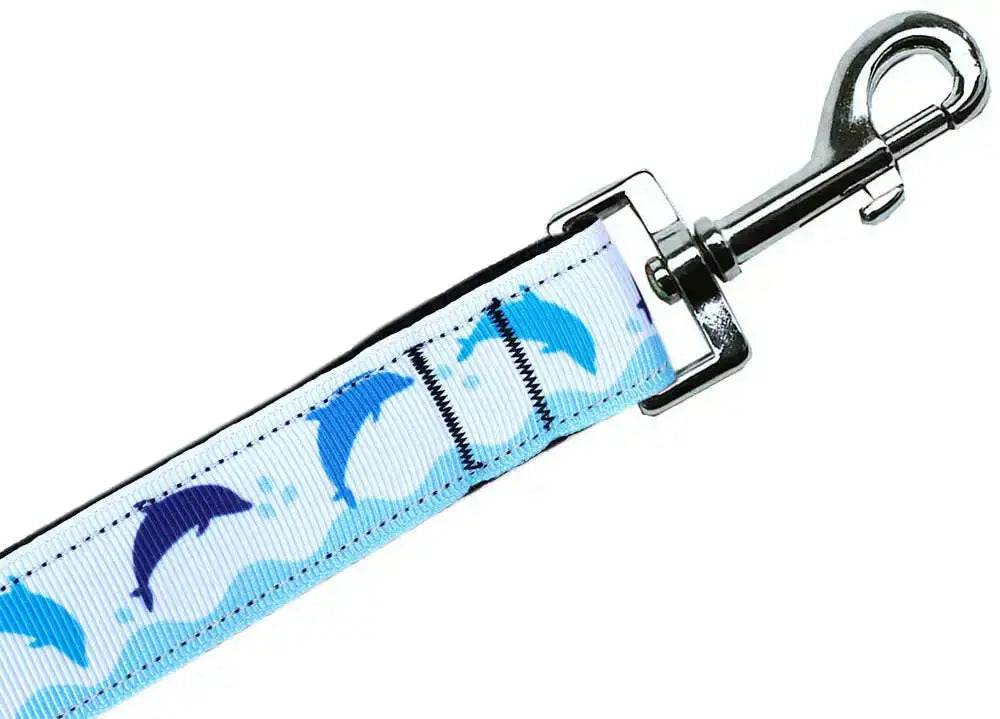 Blue-Dolphins-Nylon-Pet-Leash-1in-By-6ft-GreatEagleInc-318775539