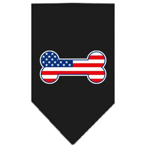 Bone-Flag-American-Screen-Print-Bandana-Black-Small-GreatEagleInc-333824479