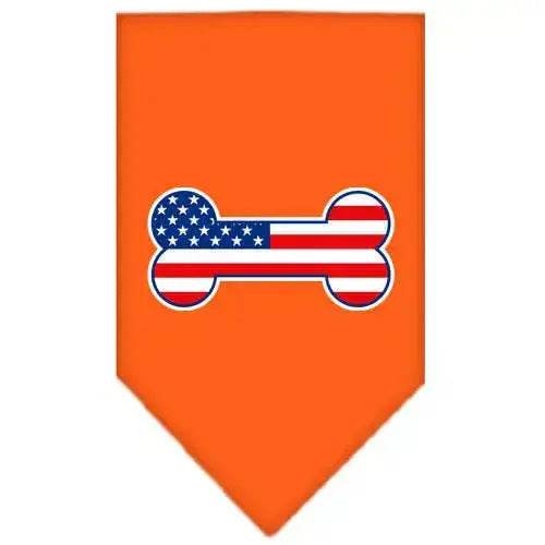 Bone-Flag-American-Screen-Print-Bandana-Orange-Large-GreatEagleInc-333824961