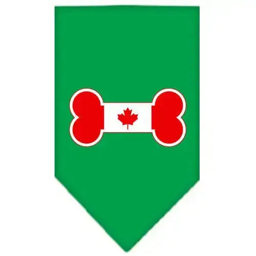 Bone-Flag-Canadian-Screen-Print-Bandana-Emerald-Green-Small-GreatEagleInc-319213821
