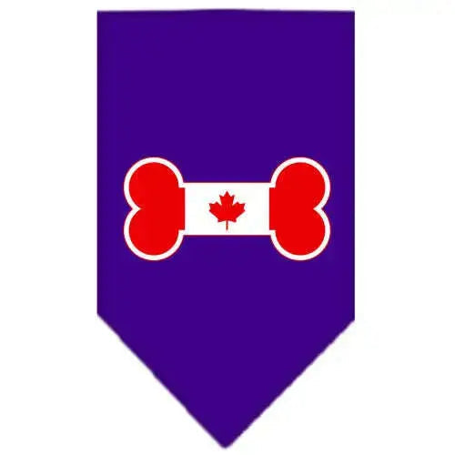 Bone-Flag-Canadian-Screen-Print-Bandana-Purple-Large-GreatEagleInc-319361093