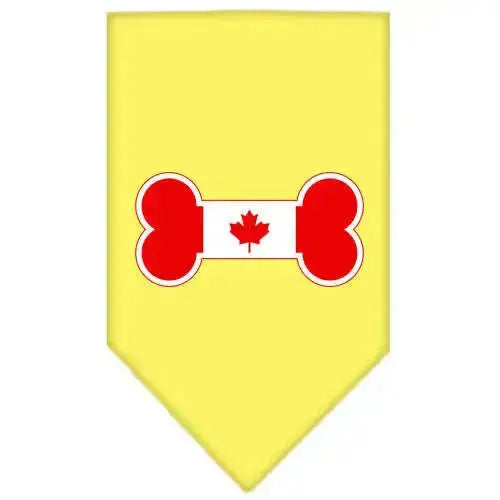 Bone-Flag-Canadian-Screen-Print-Bandana-Yellow-Small-GreatEagleInc-318553074