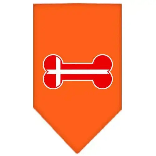 Bone-Flag-Denmark-Screen-Print-Bandana-Orange-Large-GreatEagleInc-319354280
