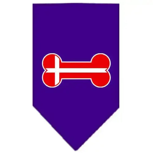 Bone-Flag-Denmark-Screen-Print-Bandana-Purple-Small-GreatEagleInc-319207857