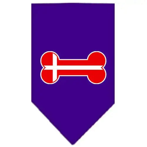 Bone-Flag-Denmark-Screen-Print-Bandana-Purple-Small-GreatEagleInc-319207857