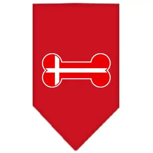 Bone-Flag-Denmark-Screen-Print-Bandana-Red-Small-GreatEagleInc-319207759