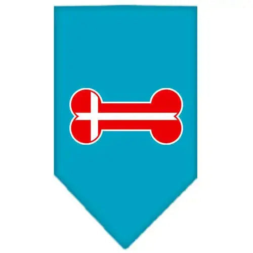 Bone-Flag-Denmark-Screen-Print-Bandana-Turquoise-Small-GreatEagleInc-319207644