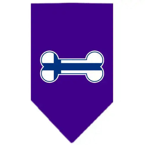 Bone-Flag-Finland-Screen-Print-Bandana-Purple-Small-GreatEagleInc-319351934