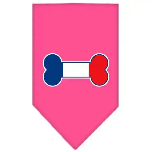 Bone-Flag-France-Screen-Print-Bandana-Bright-Pink-Large-GreatEagleInc-319841751