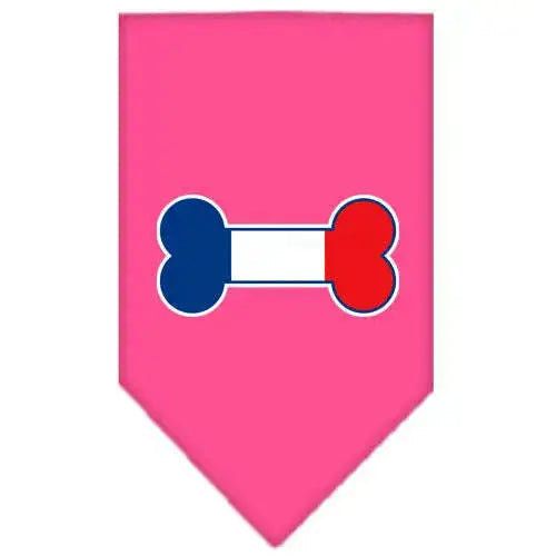 Bone-Flag-France-Screen-Print-Bandana-Bright-Pink-Small-GreatEagleInc-319841178