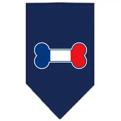 Bone-Flag-France-Screen-Print-Bandana-Navy-Blue-Small-GreatEagleInc-318581281