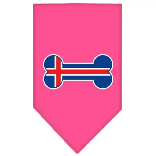 Bone-Flag-Iceland-Screen-Print-Bandana-Bright-Pink-Large-GreatEagleInc-319351363