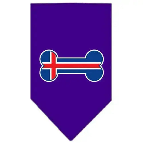 Bone-Flag-Iceland-Screen-Print-Bandana-Purple-Small-GreatEagleInc-319349294