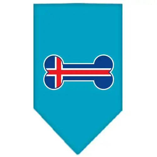 Bone-Flag-Iceland-Screen-Print-Bandana-Turquoise-Large-GreatEagleInc-319350466