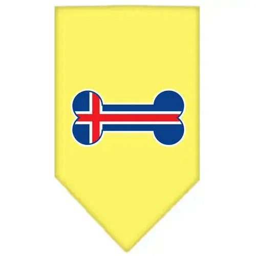 Bone-Flag-Iceland-Screen-Print-Bandana-Yellow-Large-GreatEagleInc-319350221