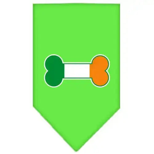 Bone-Flag-Ireland-Screen-Print-Bandana-Lime-Green-Small-GreatEagleInc-319344519