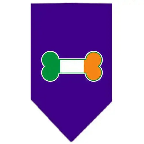Bone-Flag-Ireland-Screen-Print-Bandana-Purple-Large-GreatEagleInc-319345544