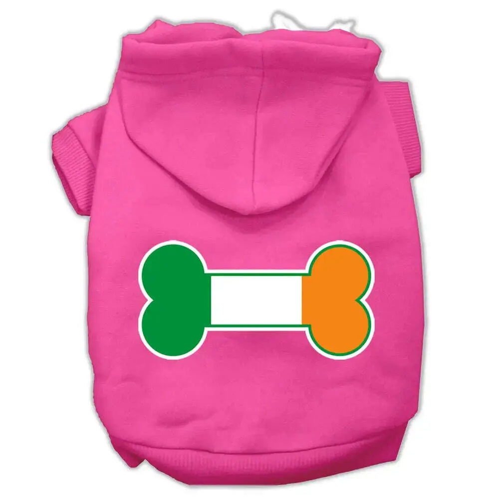 Bone-Flag-Ireland-Screen-Print-Pet-Hoodies-Bright-Pink-Size-Xl-GreatEagleInc-319682774