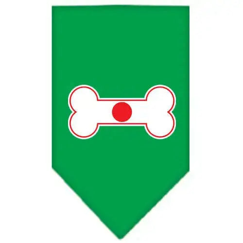 Bone-Flag-Japan-Screen-Print-Bandana-Emerald-Green-Small-GreatEagleInc-333822920