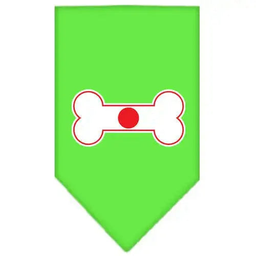 Bone-Flag-Japan-Screen-Print-Bandana-Lime-Green-Large-GreatEagleInc-333823524