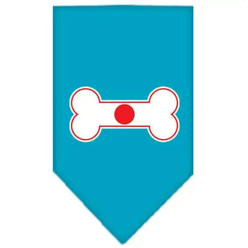 Bone-Flag-Japan-Screen-Print-Bandana-Turquoise-Large-GreatEagleInc-333823330