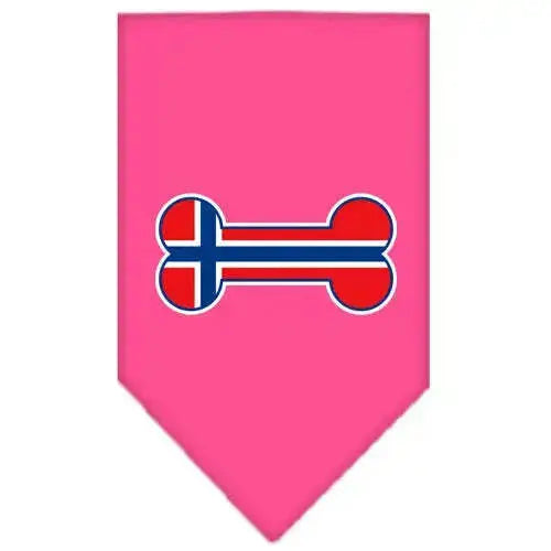 Bone-Flag-Norway-Screen-Print-Bandana-Bright-Pink-Large-GreatEagleInc-319840465