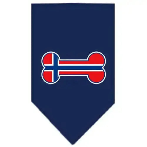 Bone-Flag-Norway-Screen-Print-Bandana-Navy-Blue-Large-GreatEagleInc-318532177