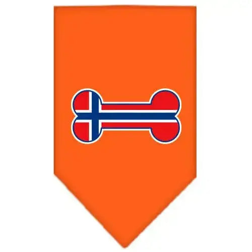Bone-Flag-Norway-Screen-Print-Bandana-Orange-Large-GreatEagleInc-318553790