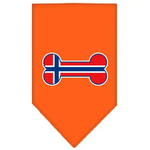 Bone-Flag-Norway-Screen-Print-Bandana-Orange-Small-GreatEagleInc-319839272