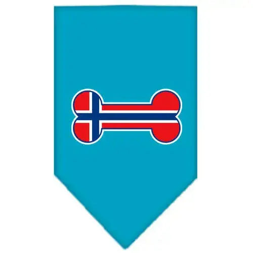 Bone-Flag-Norway-Screen-Print-Bandana-Turquoise-Small-GreatEagleInc-319838969