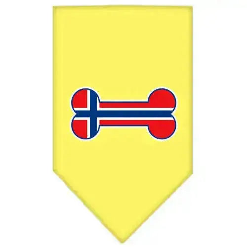 Bone-Flag-Norway-Screen-Print-Bandana-Yellow-Large-GreatEagleInc-318532347