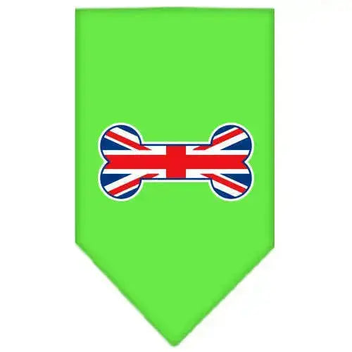 Bone-Flag-Uk-Screen-Print-Bandana-Lime-Green-Small-GreatEagleInc-318581877