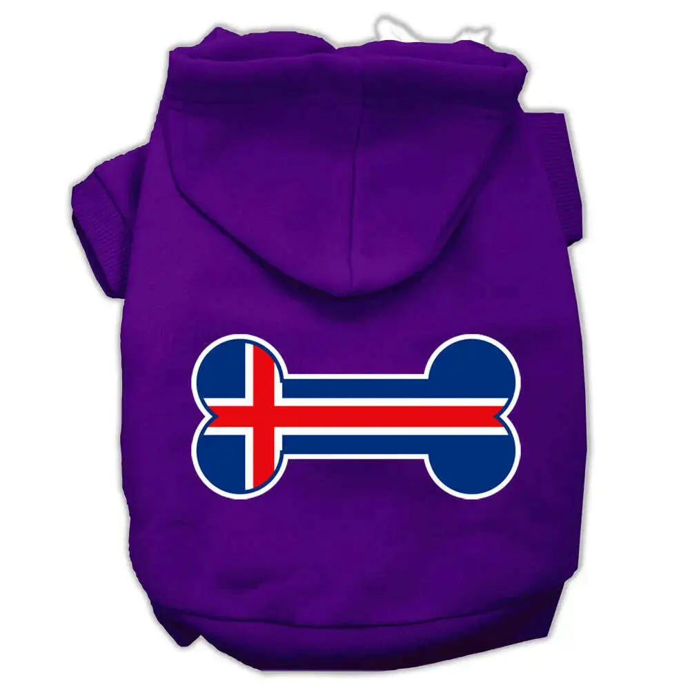 Bone-Shaped-Iceland-Flag-Screen-Print-Pet-Hoodies-Purple-Size-Xl-GreatEagleInc-319433123