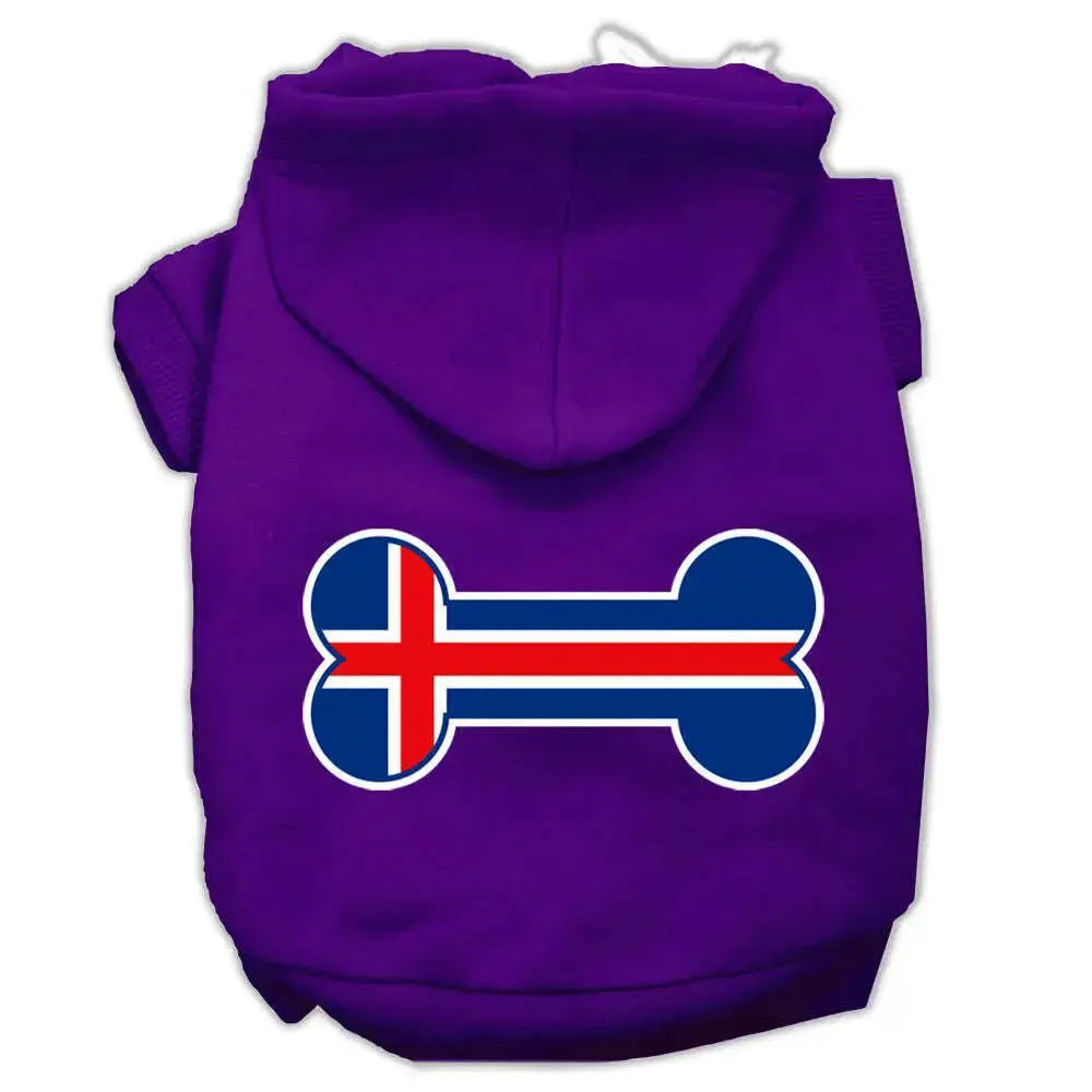 Bone-Shaped-Iceland-Flag-Screen-Print-Pet-Hoodies-Purple-Size-Xxxl-GreatEagleInc-318622941