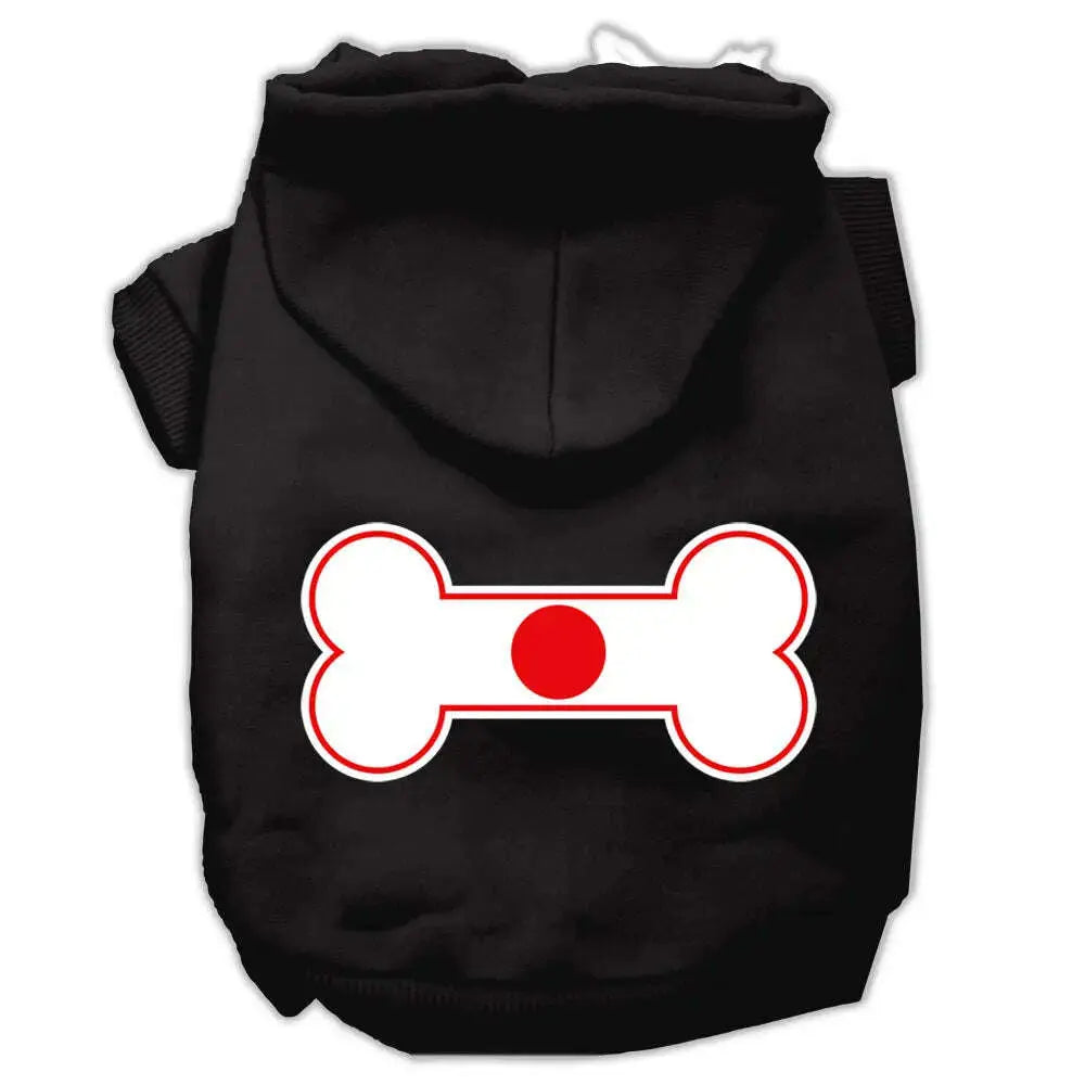 Bone-Shaped-Japan-Flag-Screen-Print-Pet-Hoodies-Black-Xxl-GreatEagleInc-333721057