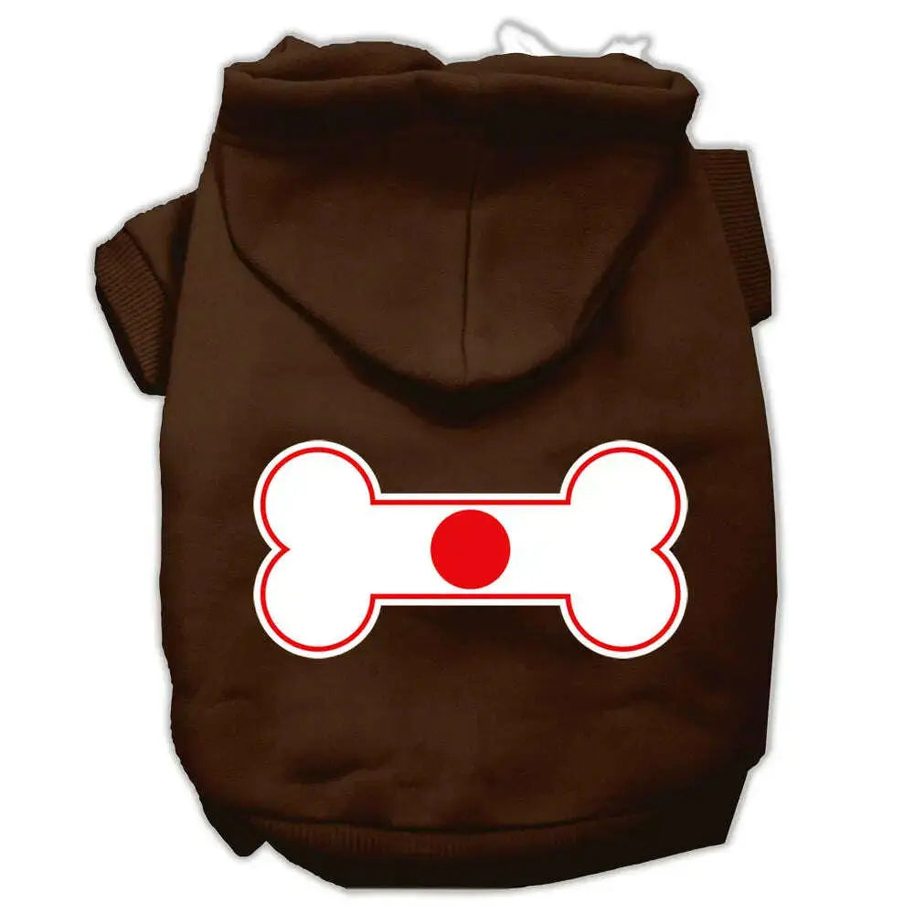 Bone-Shaped-Japan-Flag-Screen-Print-Pet-Hoodies-Brown-Xxxl-GreatEagleInc-333898650