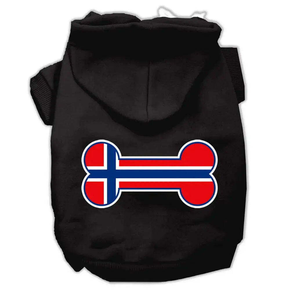 Bone-Shaped-Norway-Flag-Screen-Print-Pet-Hoodies-Black-Xs-GreatEagleInc-319412552