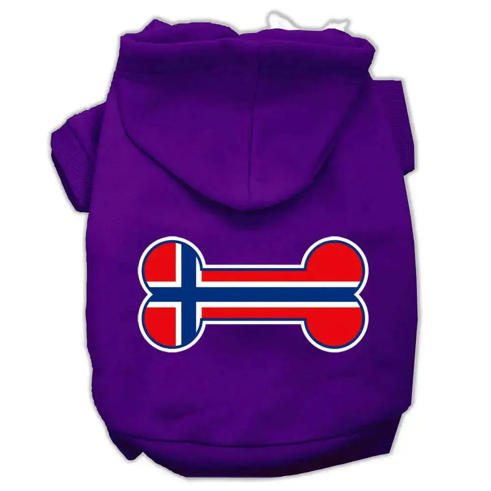 Bone-Shaped-Norway-Flag-Screen-Print-Pet-Hoodies-Purple-Size-Xs-GreatEagleInc-319411830