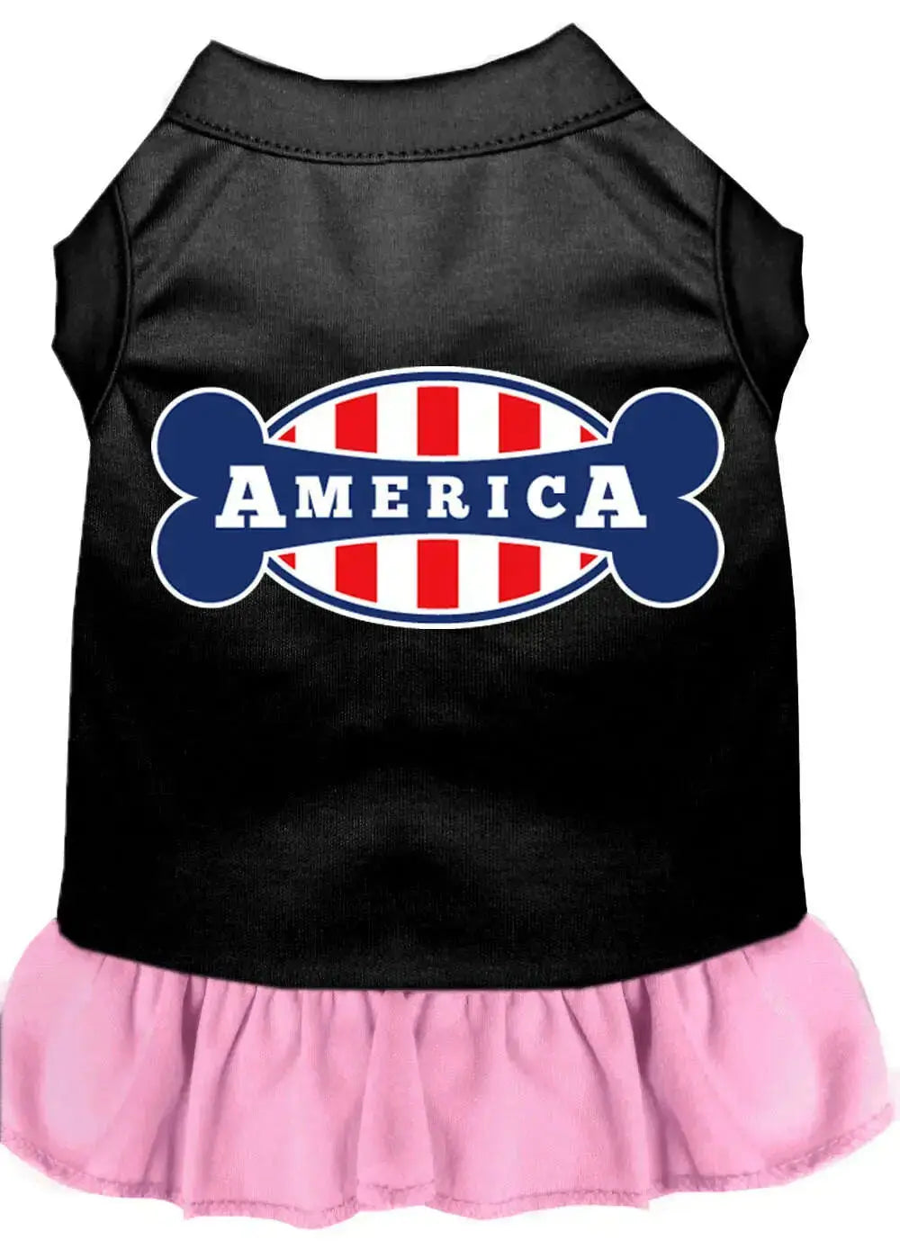 Bonely-In-America-Screen-Print-Dress-Black-With-Light-Pink-Xl-GreatEagleInc-318879474