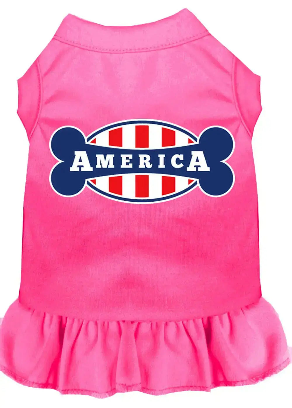 Bonely-In-America-Screen-Print-Dress-Bright-Pink-Xl-GreatEagleInc-318879754