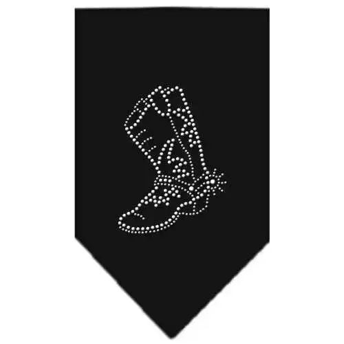 Boot-Rhinestone-Bandana-Black-Large-GreatEagleInc-319071091