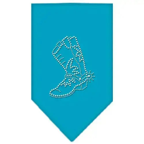 Boot-Rhinestone-Bandana-Turquoise-Small-GreatEagleInc-319068797