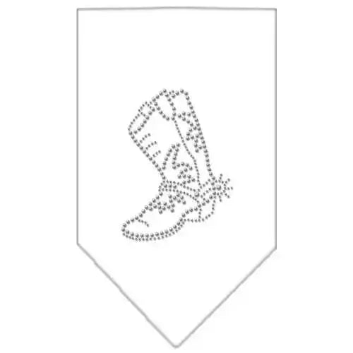 Boot-Rhinestone-Bandana-White-Small-GreatEagleInc-319068613